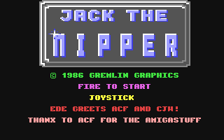 Jack the Nipper Title Screen